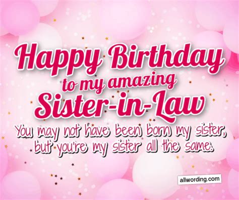 How To Say Happy Birthday To Your Sister In Law