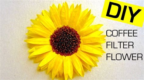 Coffee Filter Flower Diy Sunflower How To Dye Coffee Filters With