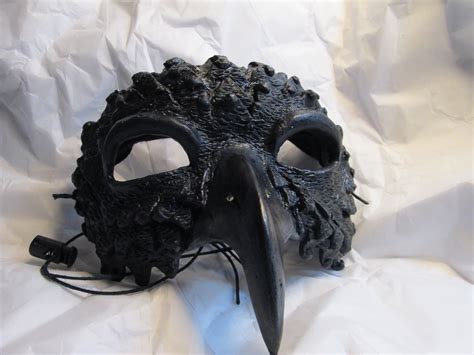 Raven Masquerade Mask Costume Mask Fantasy Bird Mask Etsy