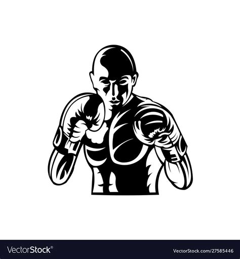 Inspiration Boxing Logo Royalty Free Vector Image