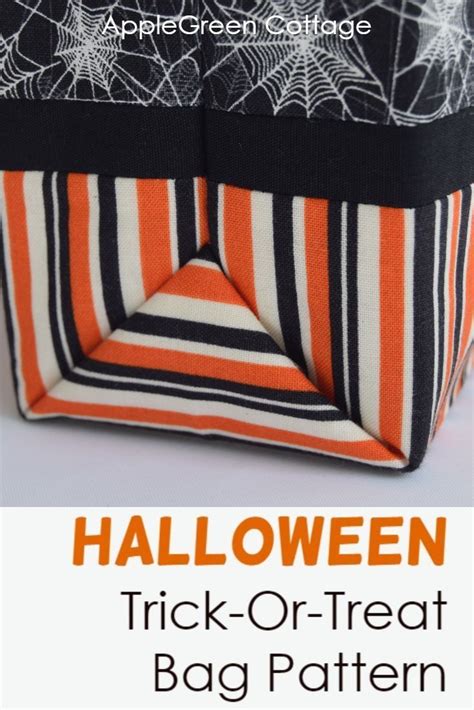 Diy Trick Or Treat Bag To Sew For Halloween Applegreen Cottage