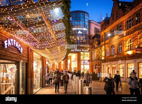 Victoria Square Shopping Centre At Christmas In Belfast Stock Photo Alamy