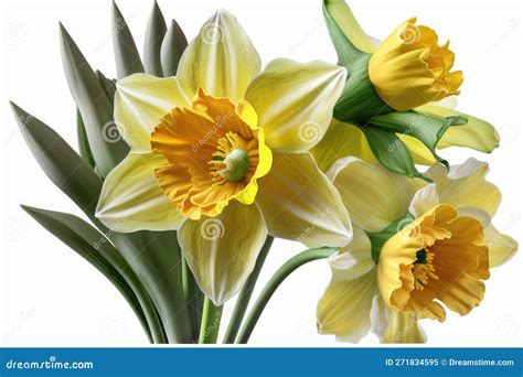 Happy Easter Easter Flowers Most Popular In Design Daffodils Stock