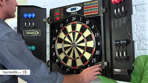 Halex Electronic Dartboard With Cabinet