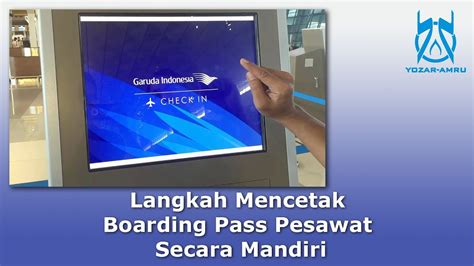 Langkah Mencetak Boarding Pass Pesawat Secara Mandiri Youtube