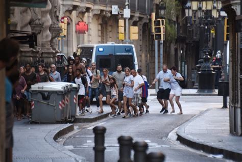 horrific video footage of aftermath of barcelona van terror attack metro news