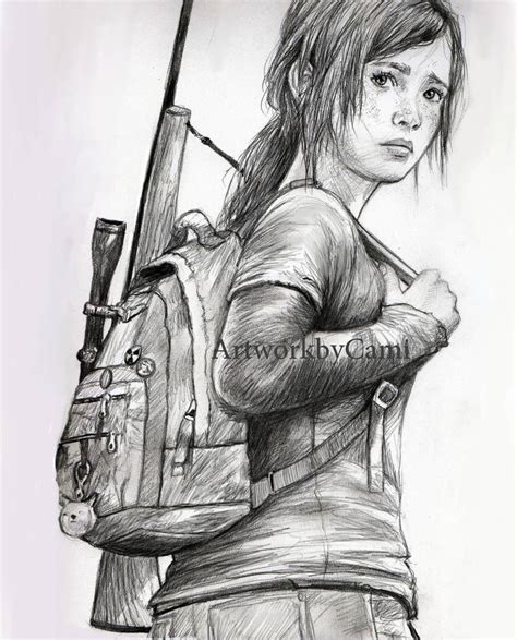 Ellie The Last Of Us By Pencilsketches On Deviantart Art Drawings Beautiful Art Drawings Simple