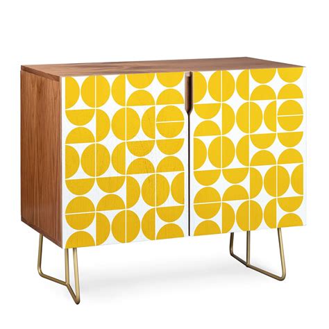 Mid Century Modern 04 Yellow Credenza The Old Art Studio Mid Century