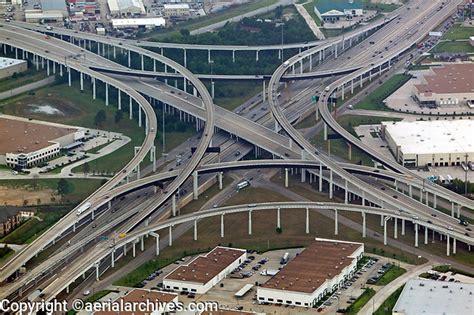 Aerial Photograph Of Interstate 10 And Interstate 610 Interchange