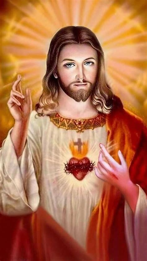 Yesu Prabhu Sacred Heart Lord Jesus God Hd Phone Wallpaper Peakpx