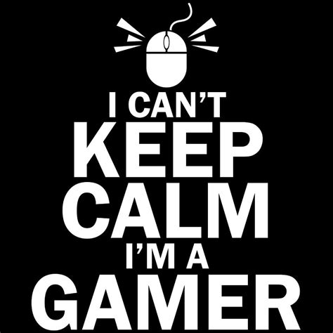 Awesome Nice Game Shirt For Gamers I Cant Keep Calm Im A Gamer Tshirt