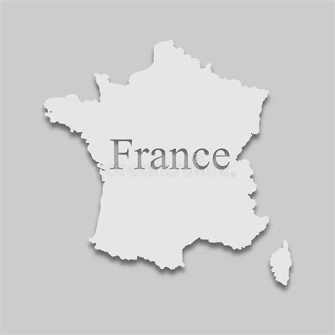 Kaart Van Frankrijk Vector Illustratie Illustration Of Geïsoleerd