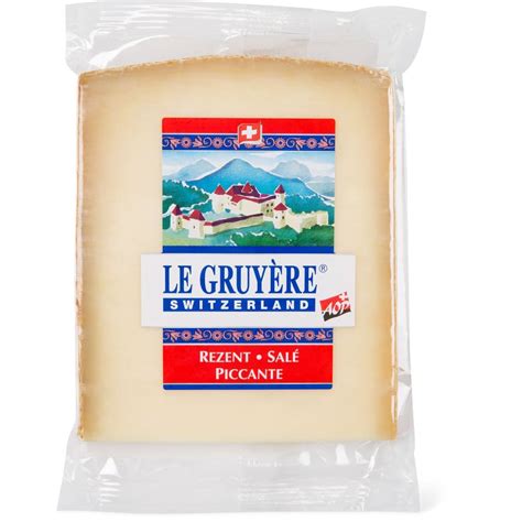 Le Gruyère Aop · Fromage Suisse à Pâte Dure Gras Au Lait Cru · Salé