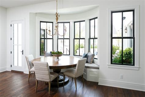 White distressed kitchen bench love it home in 2019 pinterest. Eat In Kitchen | Dining room windows, Breakfast nook bench ...