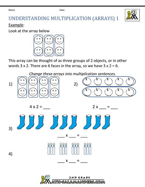 Multiplication Sentence Worksheets For Grade 2