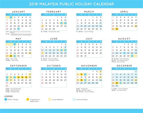 Overview of holidays and many observances in malaysia during the year 2018. 2019 Federal Holiday Calendar Download | Holiday calendar ...