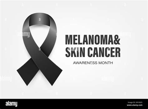 Melanoma Skin Cancer Banner Card Placard With Vector 3d Realistic