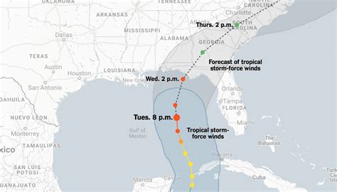 Where Is Hurricane Michael Tracking The Storms Path The New York Times