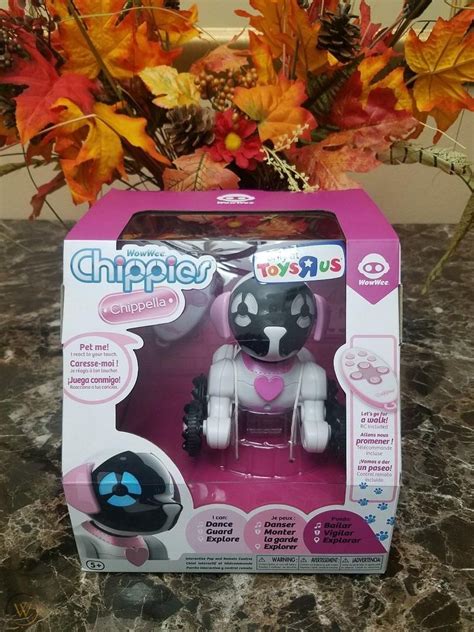 Wowwee Chippies Robot Dog With Remote Controlchippella White And Pink