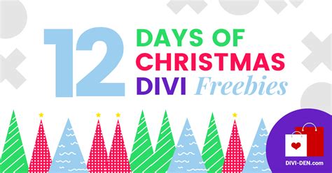 Free Divi Layouts Twelve Days Of Divi Den Freebie Xmas Cheer