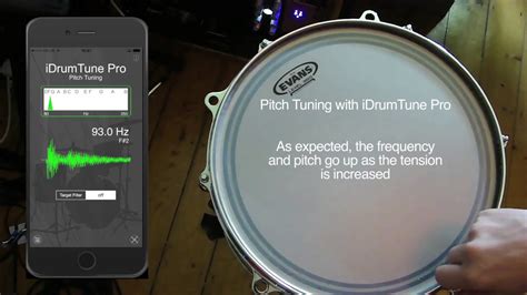 Pitch Frequency Drum Tuning Chart