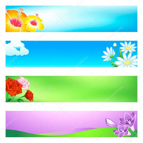 Flower Banners — Stock Vector © Sahuad 6749468