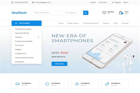 Get one of these free html ecommerce templates for opening an online shopping website. Onetech free bootstrap ecommerce website templates