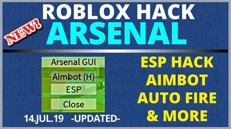 Roblox Arsenal Hack Ll Working Ll Aimbot Esp Hack Autofire And More