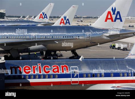 American Airlines Planes Miami International Airport Stock Photo Alamy