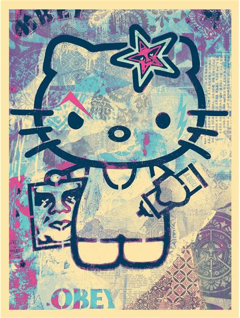 hello kitty x known gallery obey giant hello kitty art hello kitty wallpaper kitty
