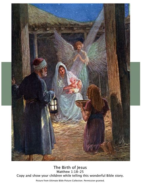 Bible Story Pictures The Birth Of Jesus The Scripture Lady