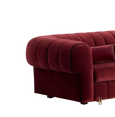 Cherry Hemingway Sofa With Antique Brass Color Feet For Sale At 1stdibs