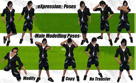 Second Life Marketplace Expression Poses Male Modeling Poses