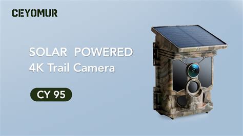 Introduction For Ceyomur Solar Powered K Trail Camera Cy Youtube