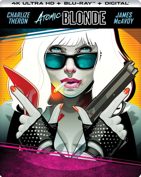 Atomic Blonde Steelbook Includes Digital Copy 4k Ultra Hd Blu Ray