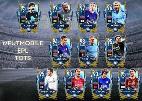 [Announcements] The r/FUTMobile Community-Voted EPL TOTS : r/FUTMobile