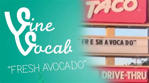Fresh Avocado Vine Vocab Episode 24 Youtube
