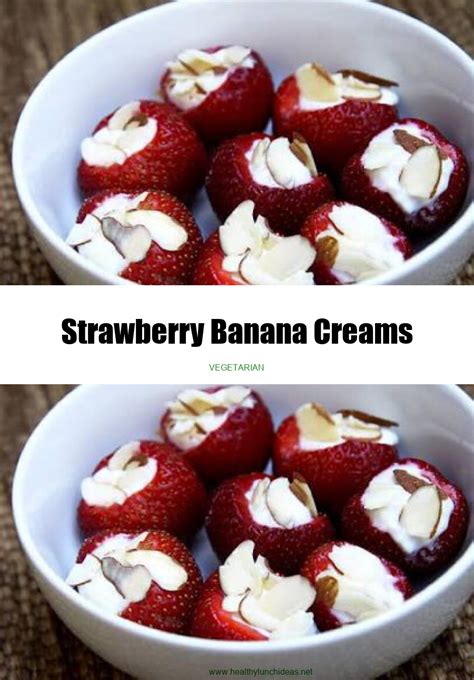 healthy recipes strawberry banana creams recipe