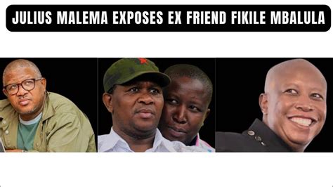Julius Malema Talks About His Toxic Relationship With Fikile Mbalula