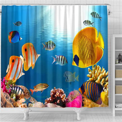 Fish Shower Curtain Uscoolprint
