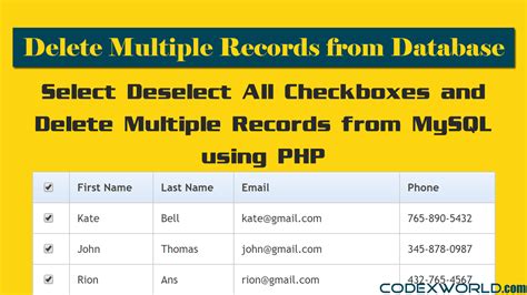 Php Mysql Delete From Multiple Tables With Conditions