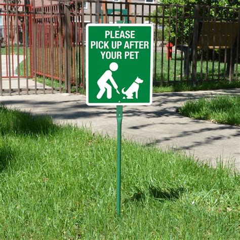 Yard Sign Kit Please Pick Up After Your Pet