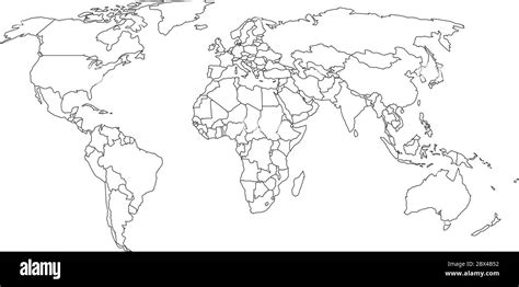 mapa del mundo blanco en blanco sobre fondo negro aislado mapa del images