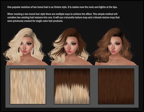 How To Create A Two Toned Ombre Hair Texture