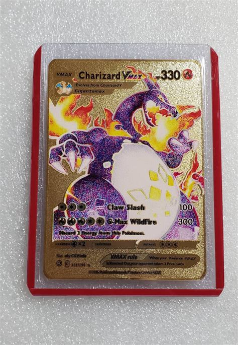 Pokemon Cards Rainbow Charizard Vmax