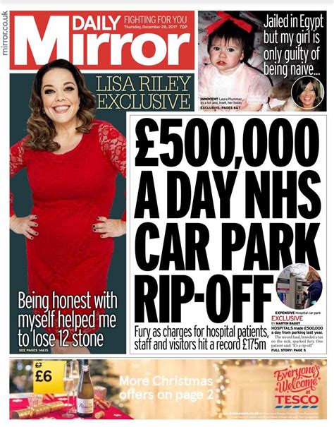 Official home of the mirror on facebook. Daily Mirror front pages 2017 - #tomorrowspaperstoday ...