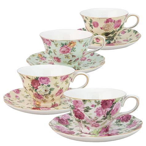 Mix And Match Tea Cups And Saucers Anniversary Ts