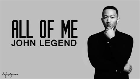 All Of Me John Legend Lyrics Youtube