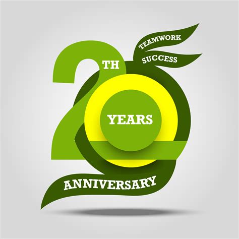 20th Anniversary Sign And Logo Celebration 535642 Vector Art At Vecteezy