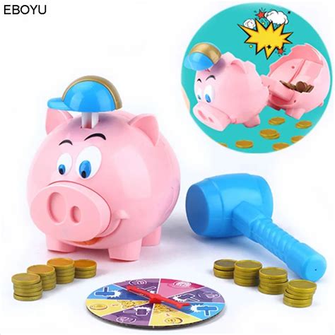 Eboyu Explode Pig Piggy Bank Fancy Animal Decor Collect Cash Coin Money